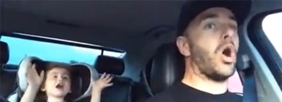 Father daughter duet! Awww.. how adorable!