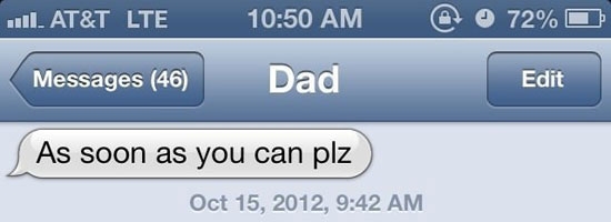 My dad always forget his anniversary!