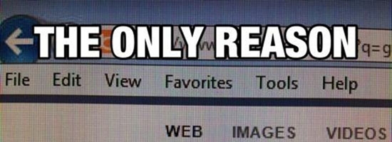The only reason bing is used