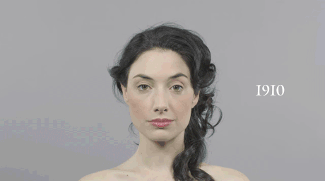 100 years of Beauty in a single gif