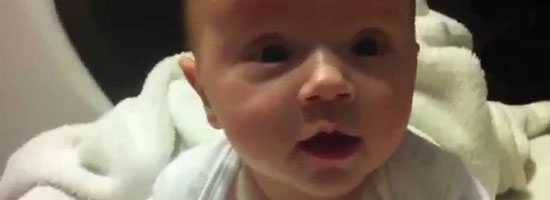 What happens when baby is left alone with daddy at home!
