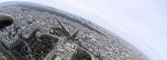 Take an exciting flight over paris on the back of a flying eagle. Amazing