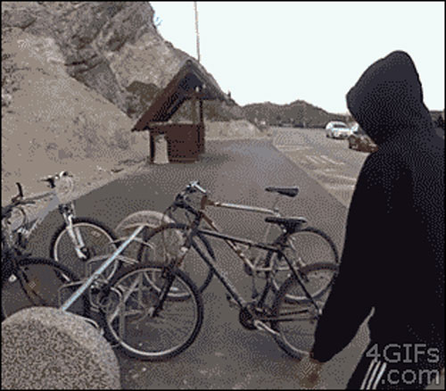 How a professional thief steals a bicycle like a boss!