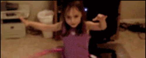 Baby hula hoop, fail…