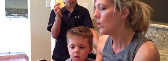 This boy has the cutest reaction to a scary story