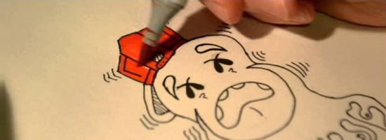 How to draw a groovy graffiti guy. Awesome!