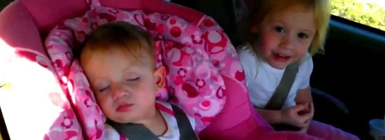 See why this baby wakes up out of a dead sleep. It’s hilarious!!
