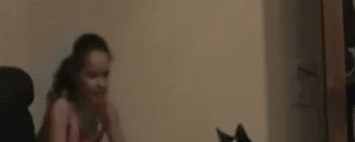 This girl learns the hard way not to mess with her pet cat