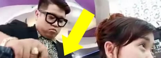 This barber cuts people’s hair with a samurai sword!
