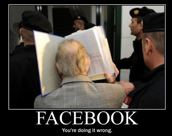 Facebook fail. Facepalm!