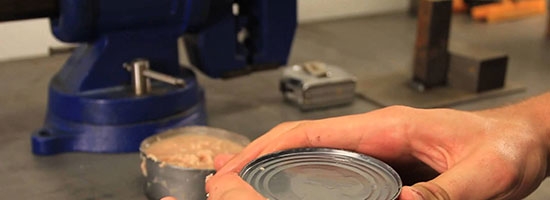 Learn how to open a can with your bare hands!