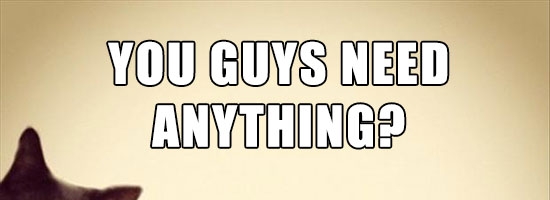 Whenever I bring a girl to my room, my roommate is like…