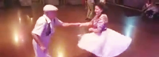 This old couple shocks everyone when they walks on the dance floor! OMG!
