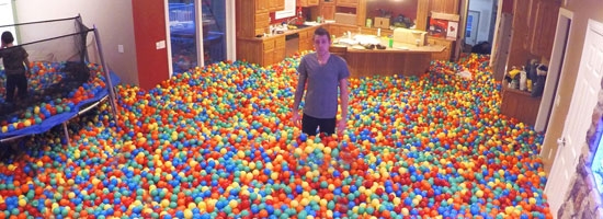 Do you think this crazy plastic ball prank is really a prank? Though it’s amazing