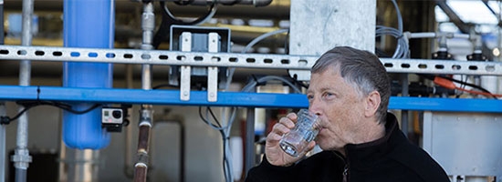 Bill Gates drinking human poop water. Why? You’ll be shocked!