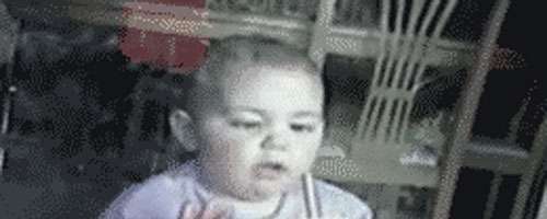 Kid failing to drink from a straw is so cute… :P