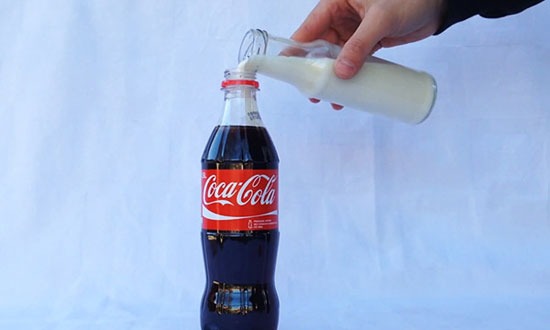 Have you wonder what happens when you poured milk into coke? This will make you SPEECHLESS