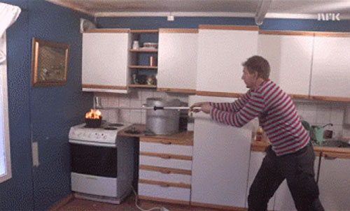 I guess this is from the training for how to burn down your house in 10 seconds