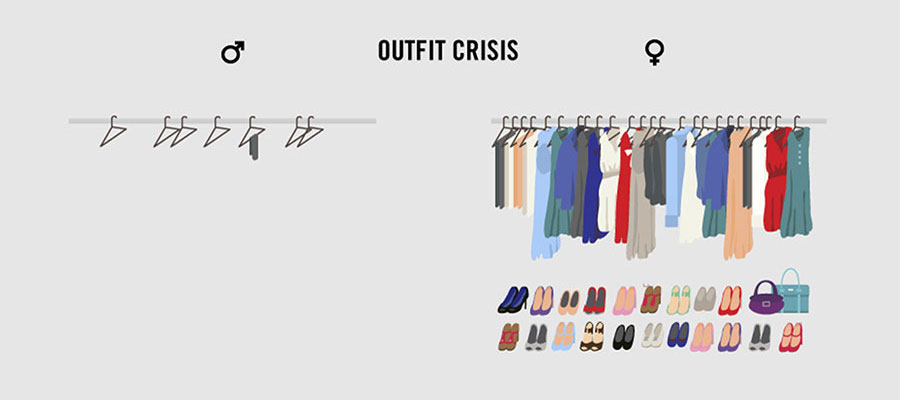 Strange & Weird Facts About Life - Outfit crisis for men and women