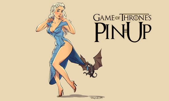 The Gorgeous Women of Game of Thrones in Pin-Up Fashion!