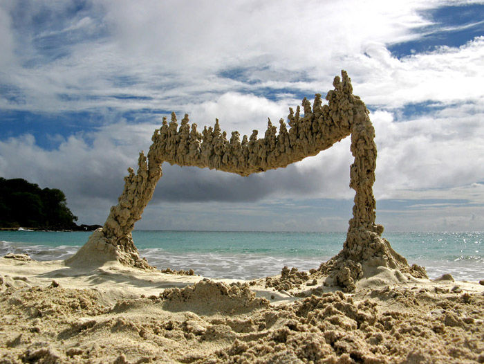Abstract Sandcastles Sculpture by Sandcastle Matt
