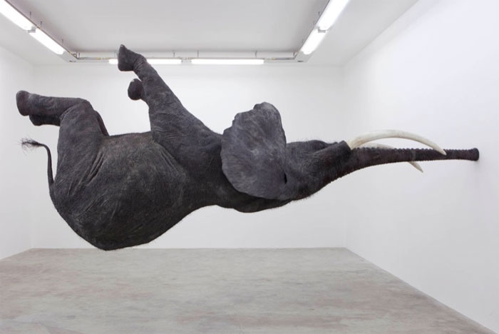 Balancing Elephant Sculpture by Daniel Firman