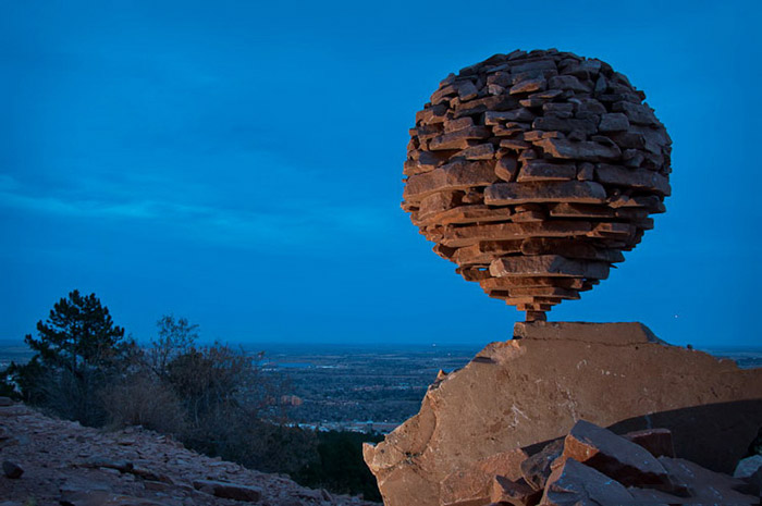 Incredible Balancing Stones Sculpture by Michael Grab