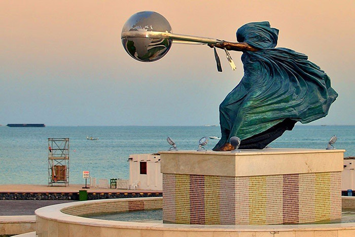 The Force of Nature Sculpture by Lorenzo Quinn