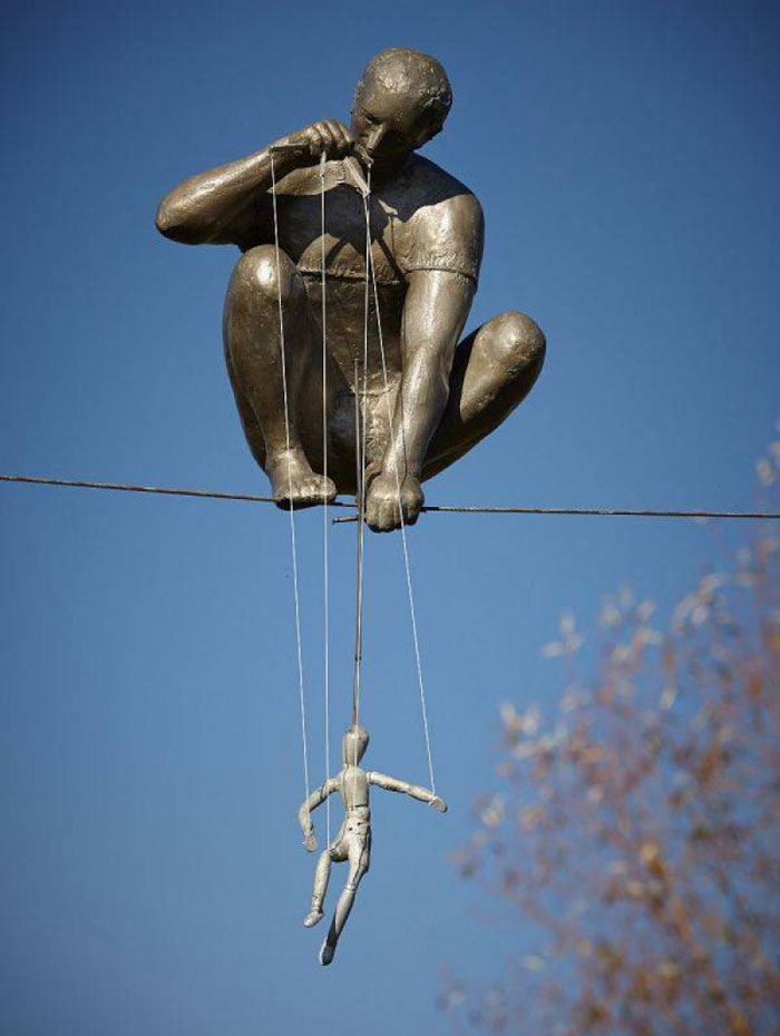 The Puppeteer Sculpture by Jerzy Kedziora