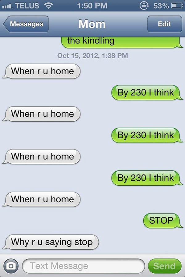 Funny Texts From Parents